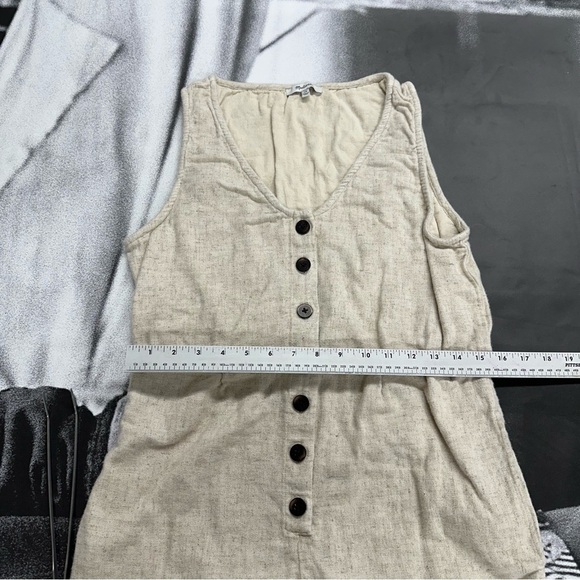 MADEWELL sz 10 V-Neck Button-Down Romper A22 - Picture 6 of 7